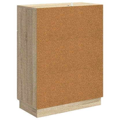 Dressoir met lade Sonoma Eiken 66 x 34,5 x 87 cm Bewerkt hout