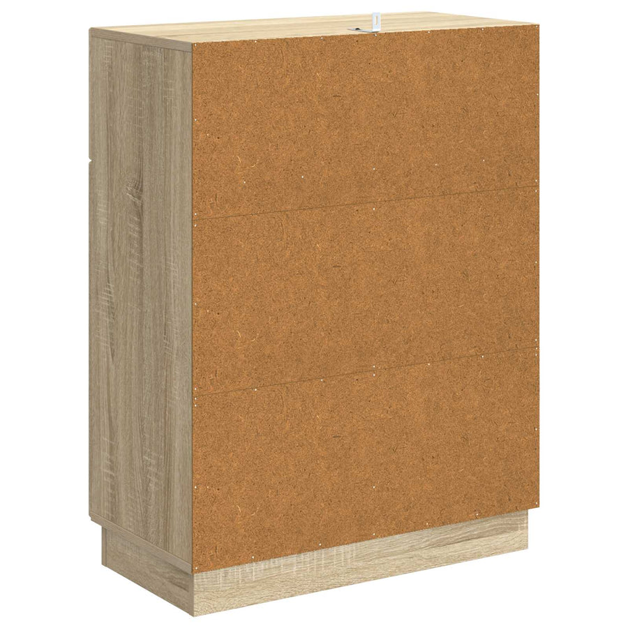 Dressoir met lade Sonoma Eiken 66 x 34,5 x 87 cm Bewerkt hout
