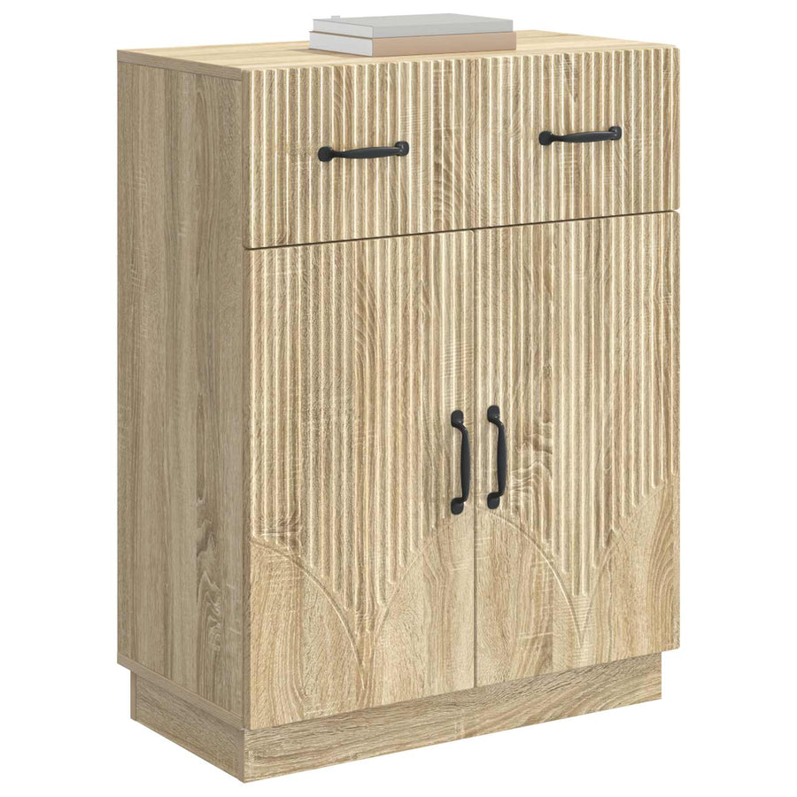 Dressoir met lade Sonoma Eiken 66 x 34,5 x 87 cm Bewerkt hout