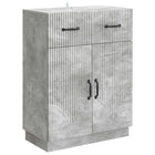 Dressoir betongrijs 66x34,5x87 cm bewerkt hout