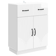 Dressoir hoogglans wit 66x34,5x87 cm bewerkt hout