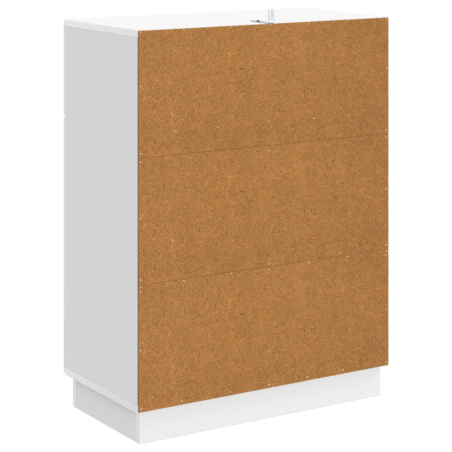 Dressoir met lade Hoogglans Wit 66 x 34,5 x 87 cm Bewerkt hout