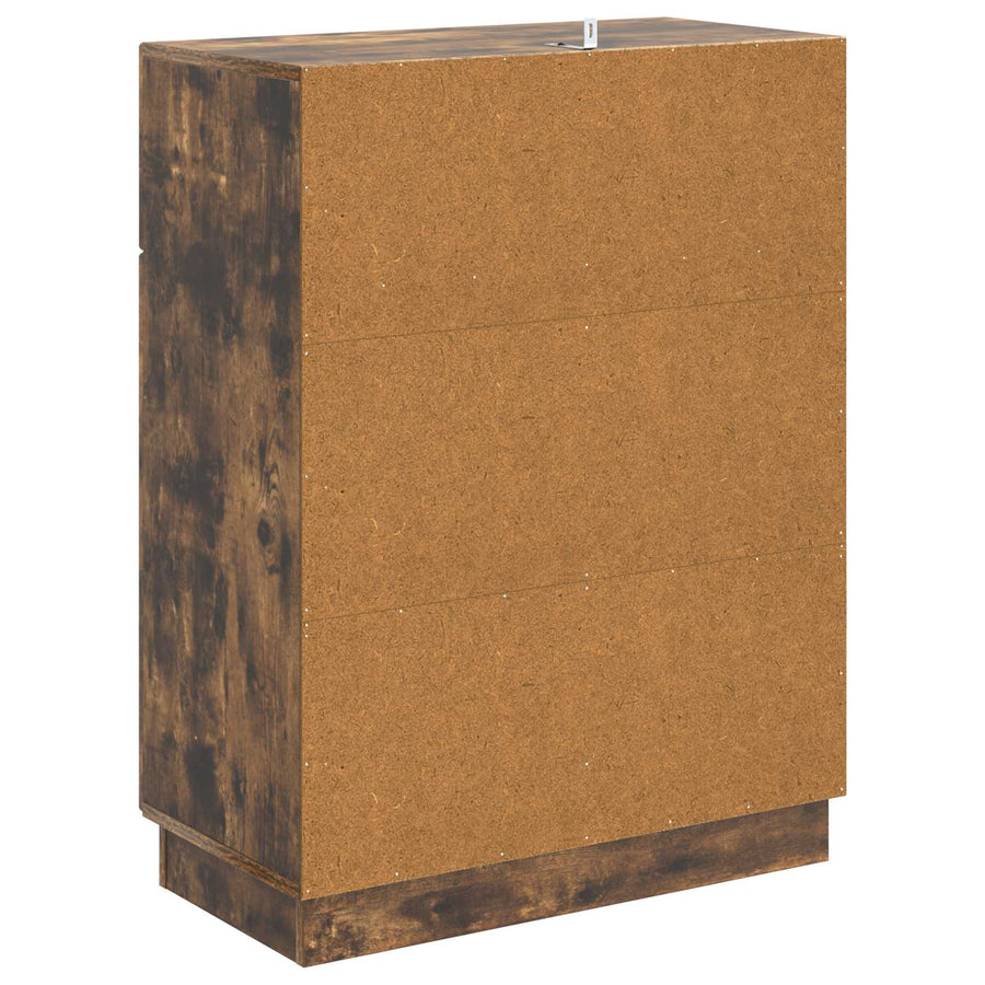 Dressoir met lade Gerookt eiken 66 x 34,5 x 87 cm Bewerkt hout