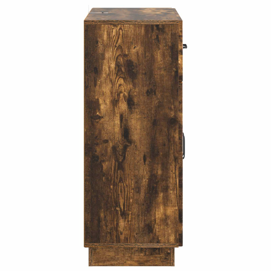 Dressoir met lade Gerookt eiken 66 x 34,5 x 87 cm Bewerkt hout