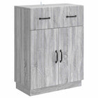 Dressoir grijs 66x34,5x87 cm bewerkt hout