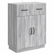 Dressoir grijs 66x34,5x87 cm bewerkt hout