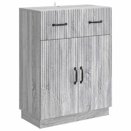 Dressoir met lade Grijs sonoma 66 x 34,5 x 87 cm Bewerkt hout