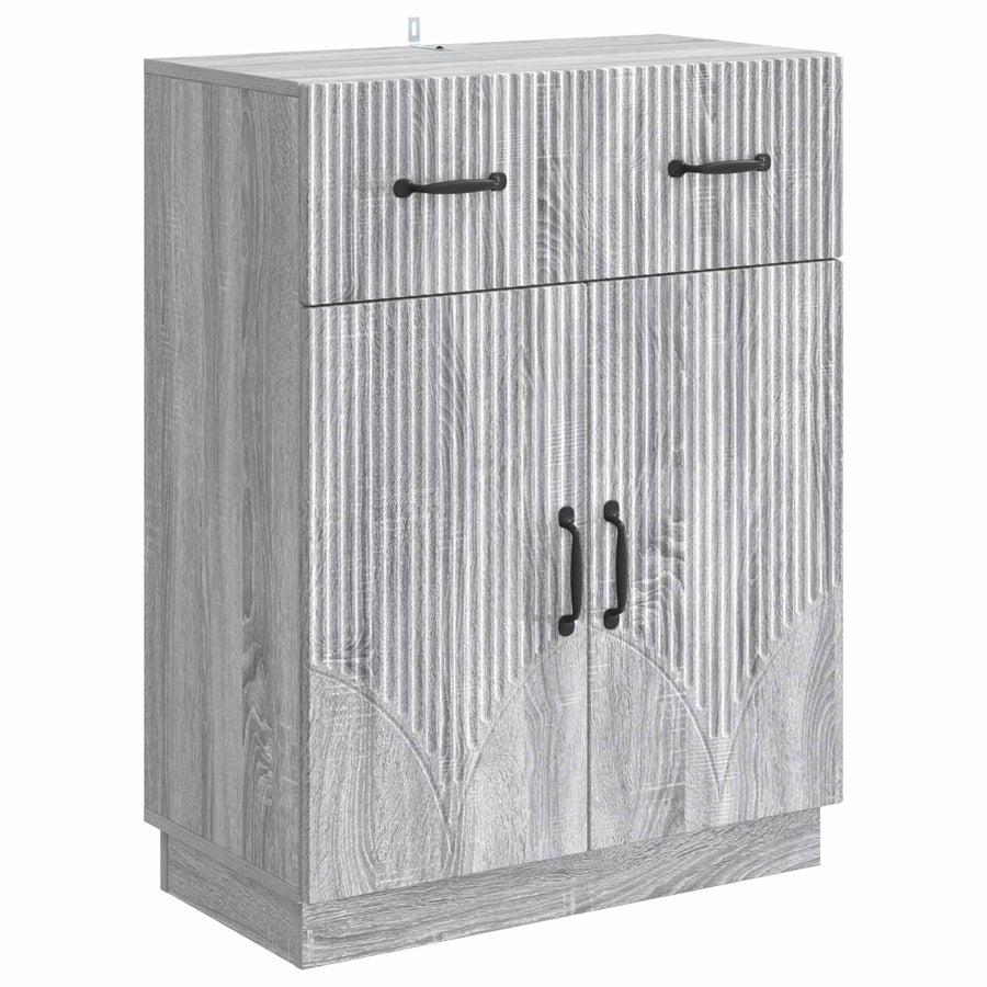 Dressoir met lade Grijs sonoma 66 x 34,5 x 87 cm Bewerkt hout