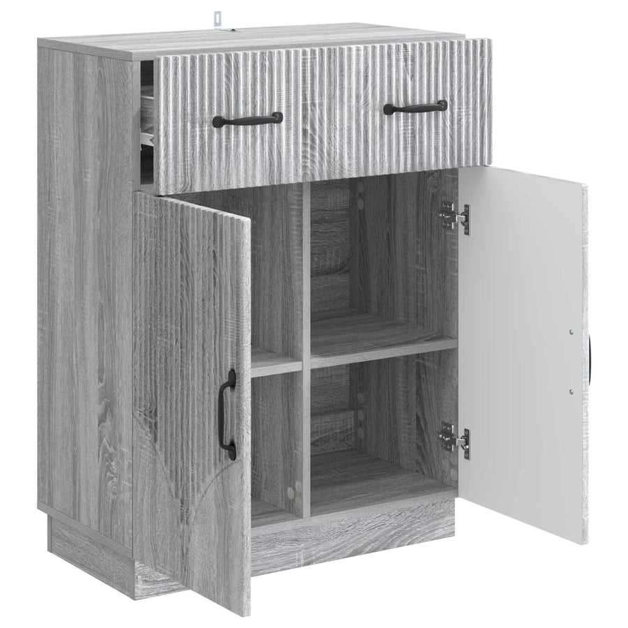 Dressoir met lade Grijs sonoma 66 x 34,5 x 87 cm Bewerkt hout