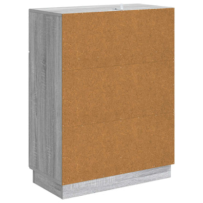 Dressoir met lade Grijs sonoma 66 x 34,5 x 87 cm Bewerkt hout