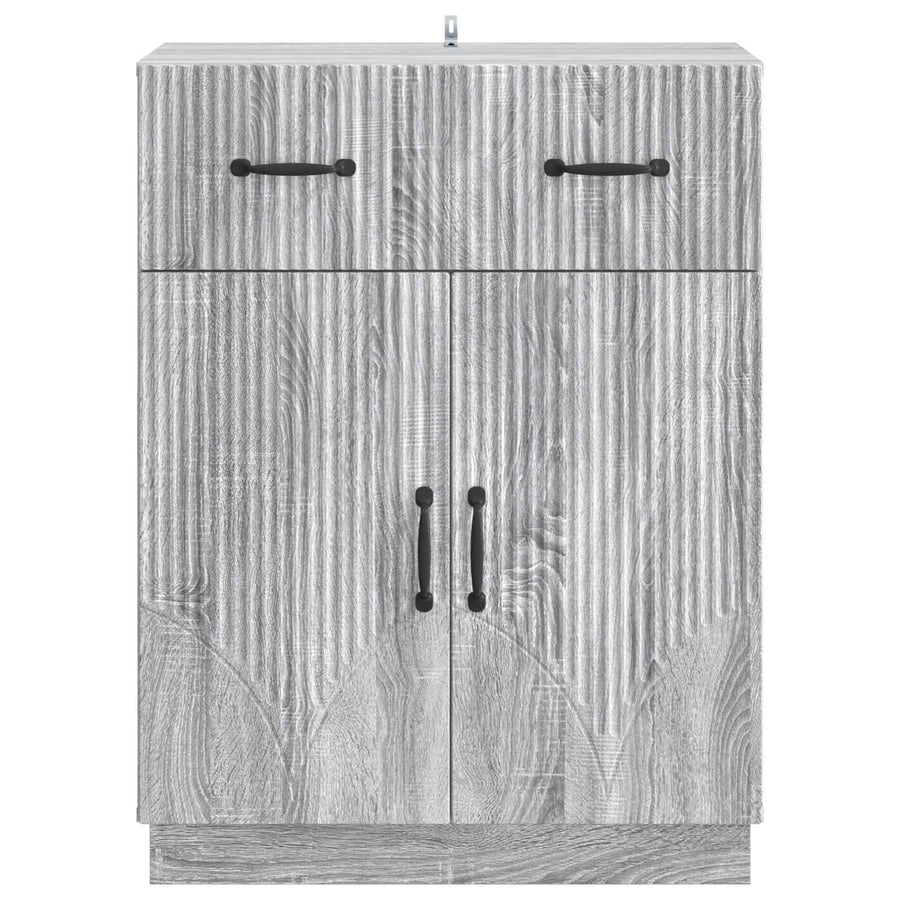 Dressoir met lade Grijs sonoma 66 x 34,5 x 87 cm Bewerkt hout