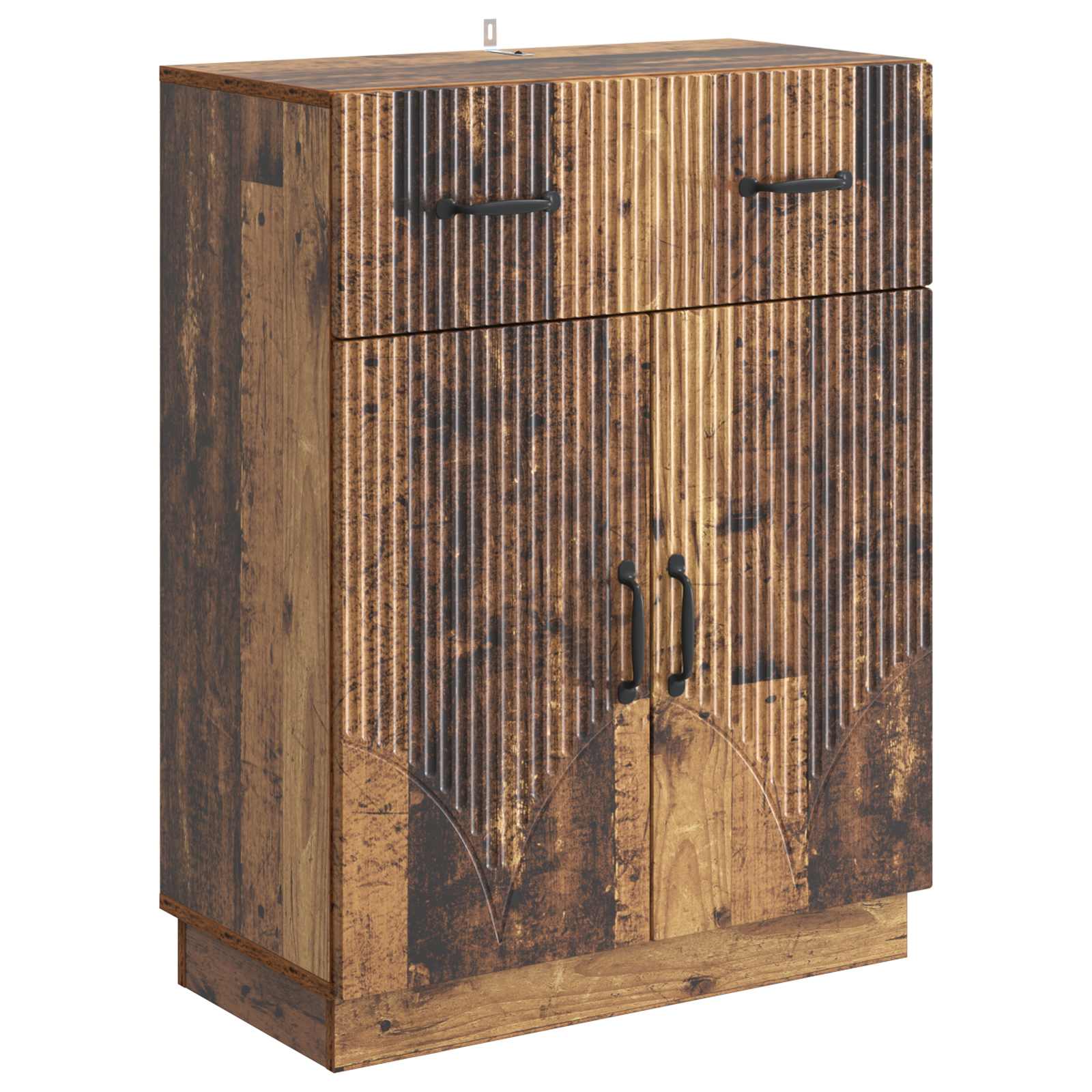 Dressoir met lade Oud hout 66 x 34,5 x 87 cm Bewerkt hout