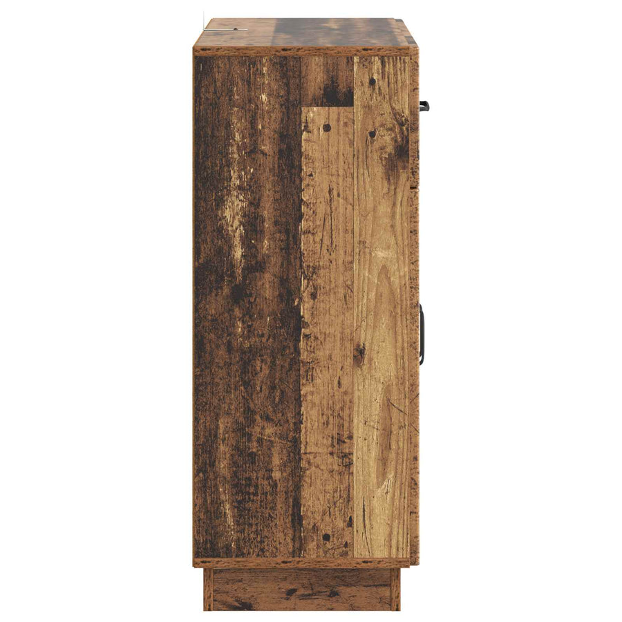 Dressoir met lade Oud hout 66 x 34,5 x 87 cm Bewerkt hout