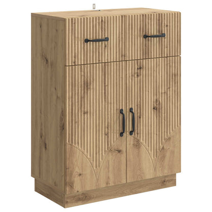 Dressoir Artisanaal eiken 66 x 34,5 x 87 cm Bewerkt hout