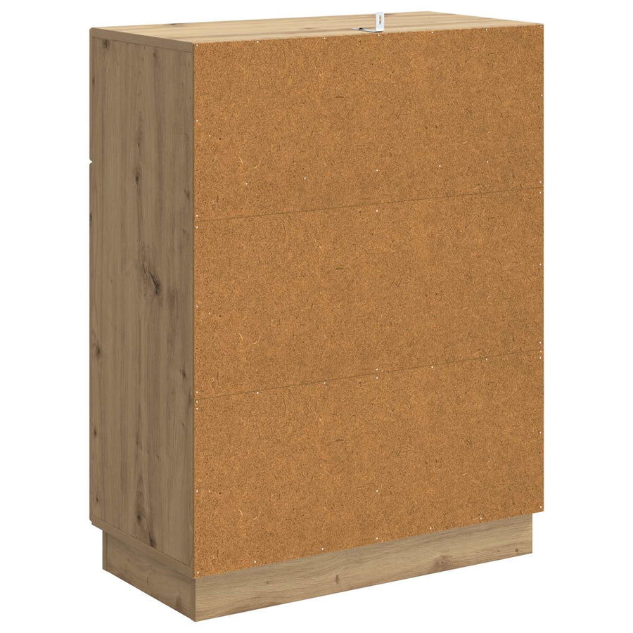 Dressoir Artisanaal eiken 66 x 34,5 x 87 cm Bewerkt hout