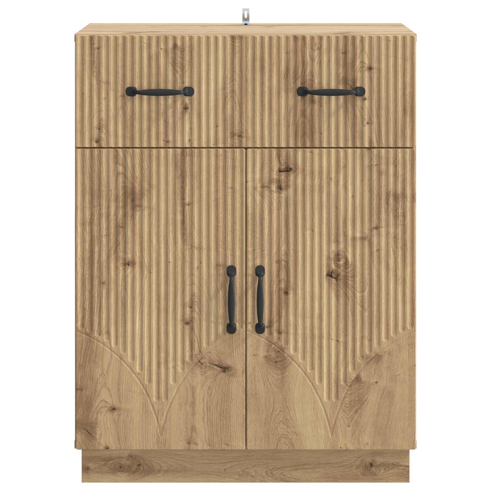 Dressoir Artisanaal eiken 66 x 34,5 x 87 cm Bewerkt hout