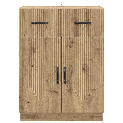 Dressoir Artisanaal eiken 66 x 34,5 x 87 cm Bewerkt hout