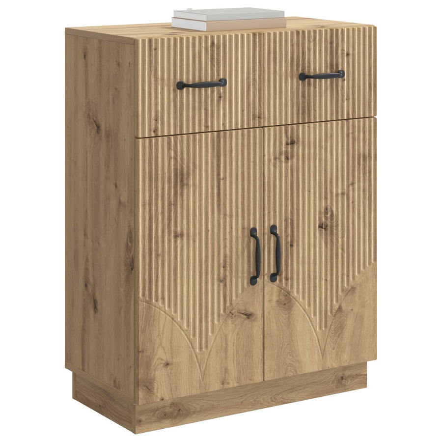 Dressoir Artisanaal eiken 66 x 34,5 x 87 cm Bewerkt hout