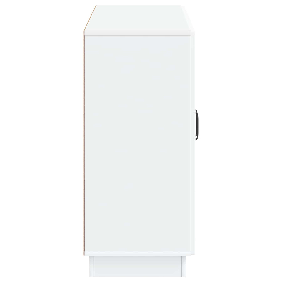 Dressoir Wit 89 x 34,5 x 77 cm Bewerkt hout