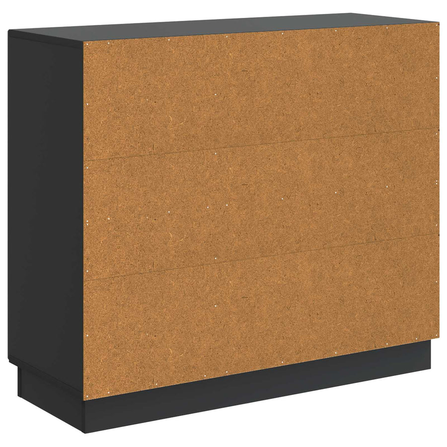 Dressoir Zwart 89 x 34,5 x 77 cm Bewerkt hout
