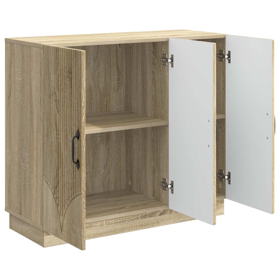 Dressoir Sonoma Eiken 89 x 34,5 x 77 cm Bewerkt hout