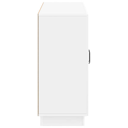 Dressoir Hoogglans Wit 89 x 34,5 x 77 cm Bewerkt hout