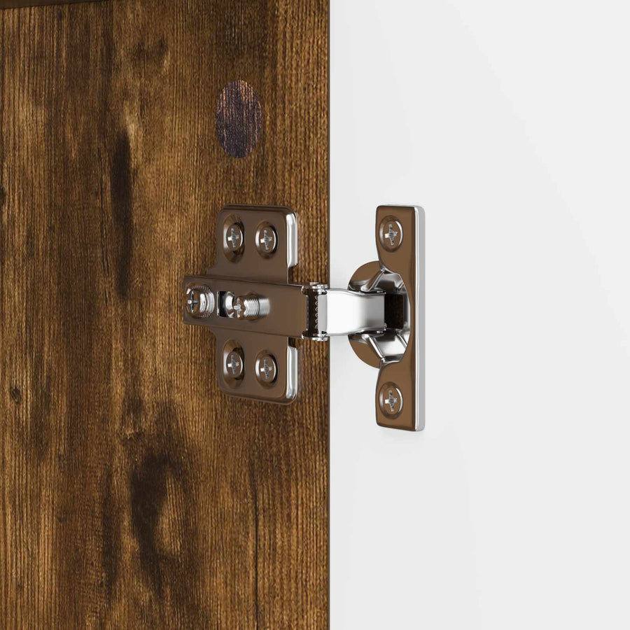 Dressoir Gerookt eiken 89 x 34,5 x 77 cm Bewerkt hout