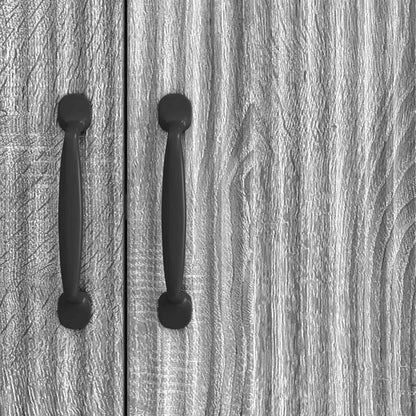 Dressoir Grijs sonoma 89 x 34,5 x 77 cm Bewerkt hout