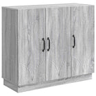 Sideboard Grey sonoma 89 x 34.5 x 77 cm Engineered wood