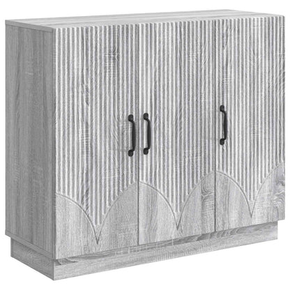 Dressoir Grijs sonoma 89 x 34,5 x 77 cm Bewerkt hout