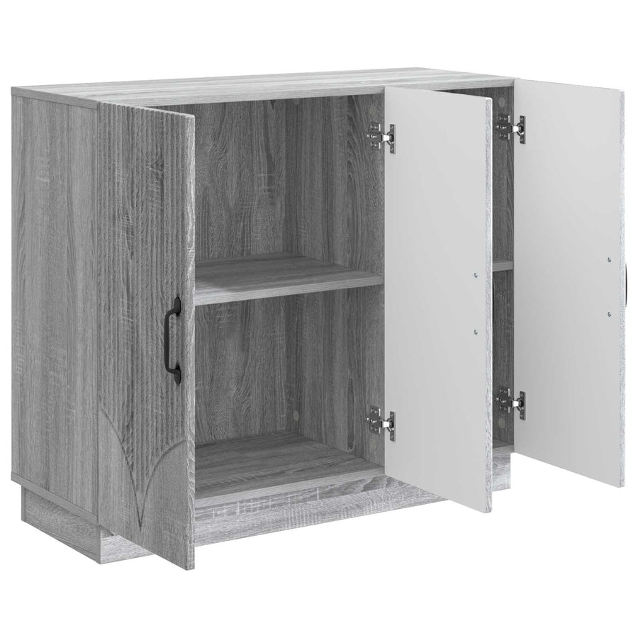 Dressoir Grijs sonoma 89 x 34,5 x 77 cm Bewerkt hout