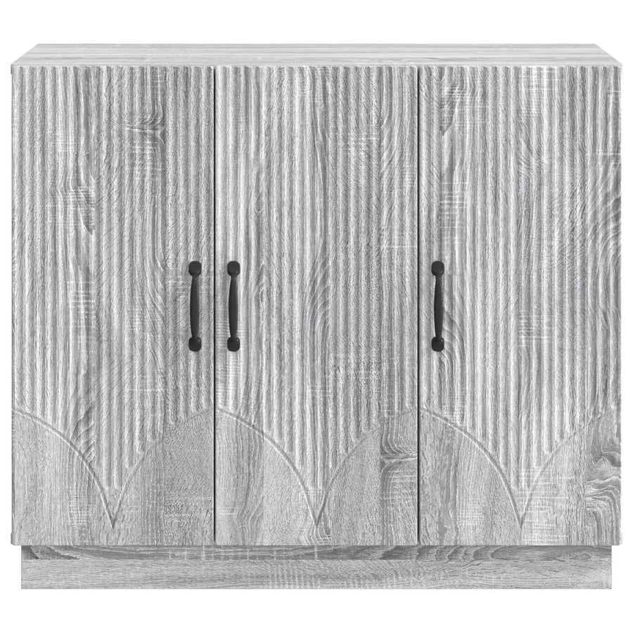 Dressoir Grijs sonoma 89 x 34,5 x 77 cm Bewerkt hout