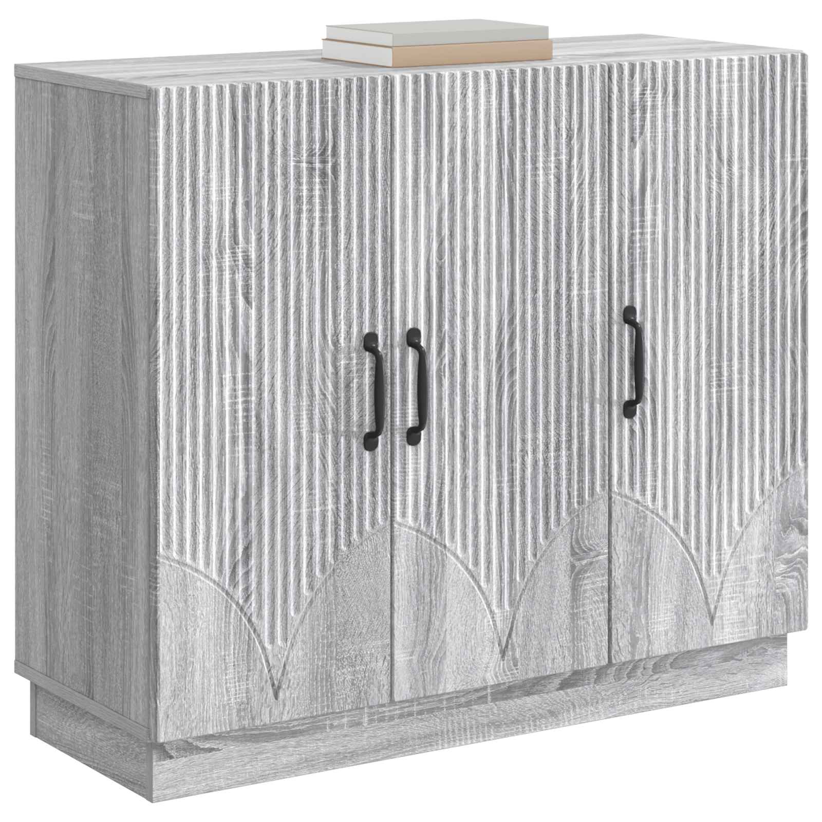 Dressoir Grijs sonoma 89 x 34,5 x 77 cm Bewerkt hout