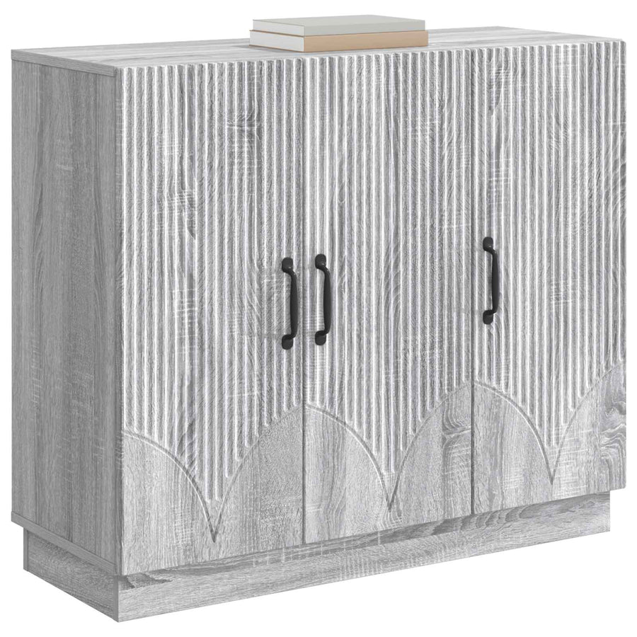 Dressoir Grijs sonoma 89 x 34,5 x 77 cm Bewerkt hout