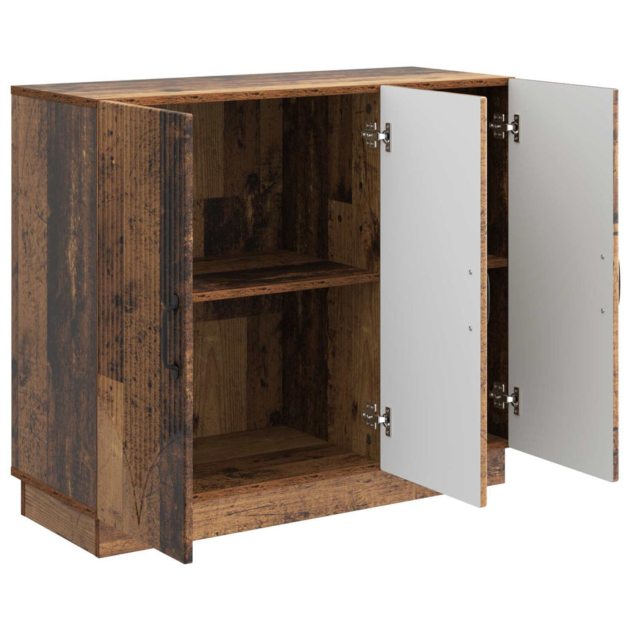 Dressoir Oud hout 89 x 34,5 x 77 cm Bewerkt hout