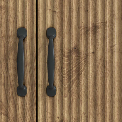 Dressoir Artisanaal eiken 89 x 34,5 x 77 cm Bewerkt hout