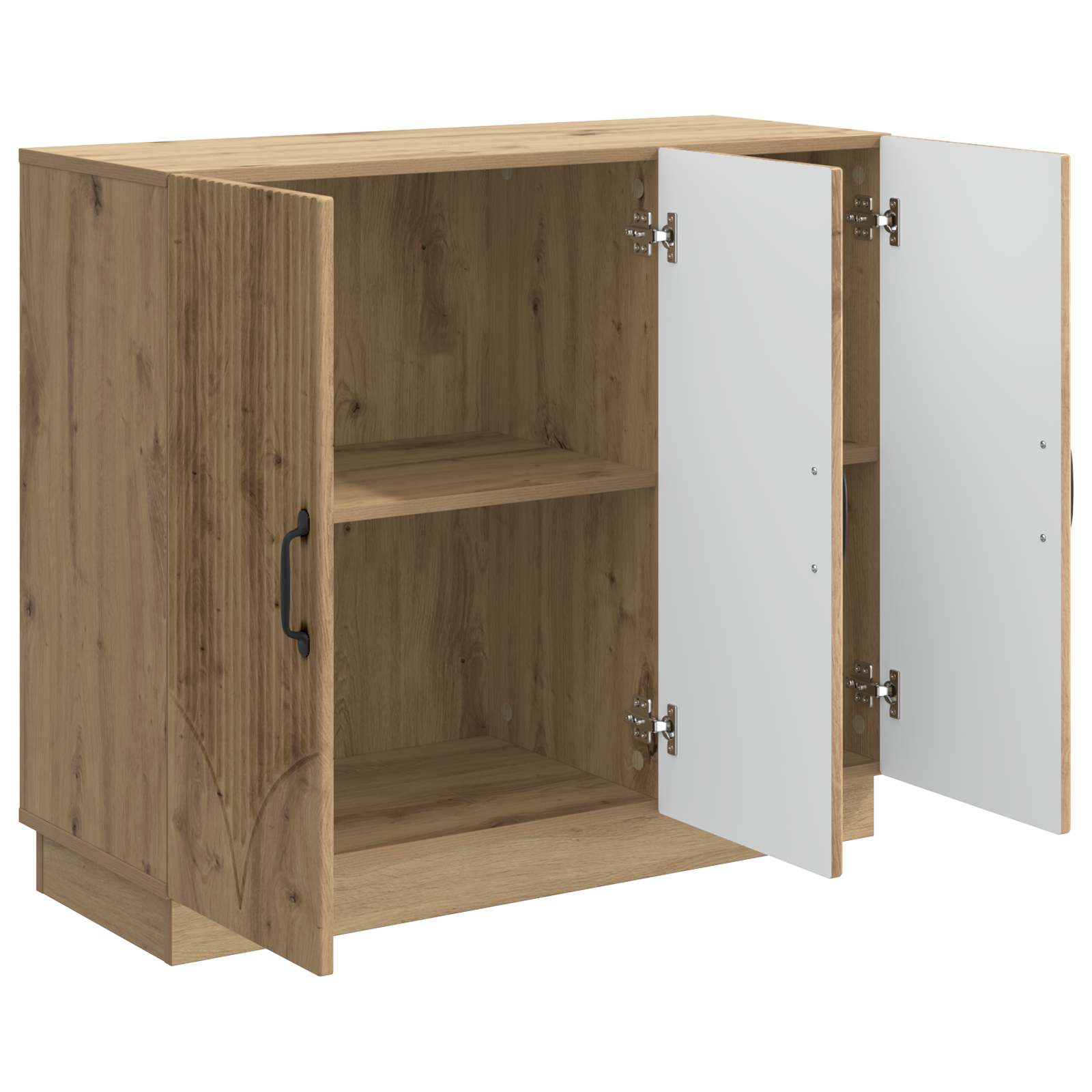 Dressoir Artisanaal eiken 89 x 34,5 x 77 cm Bewerkt hout