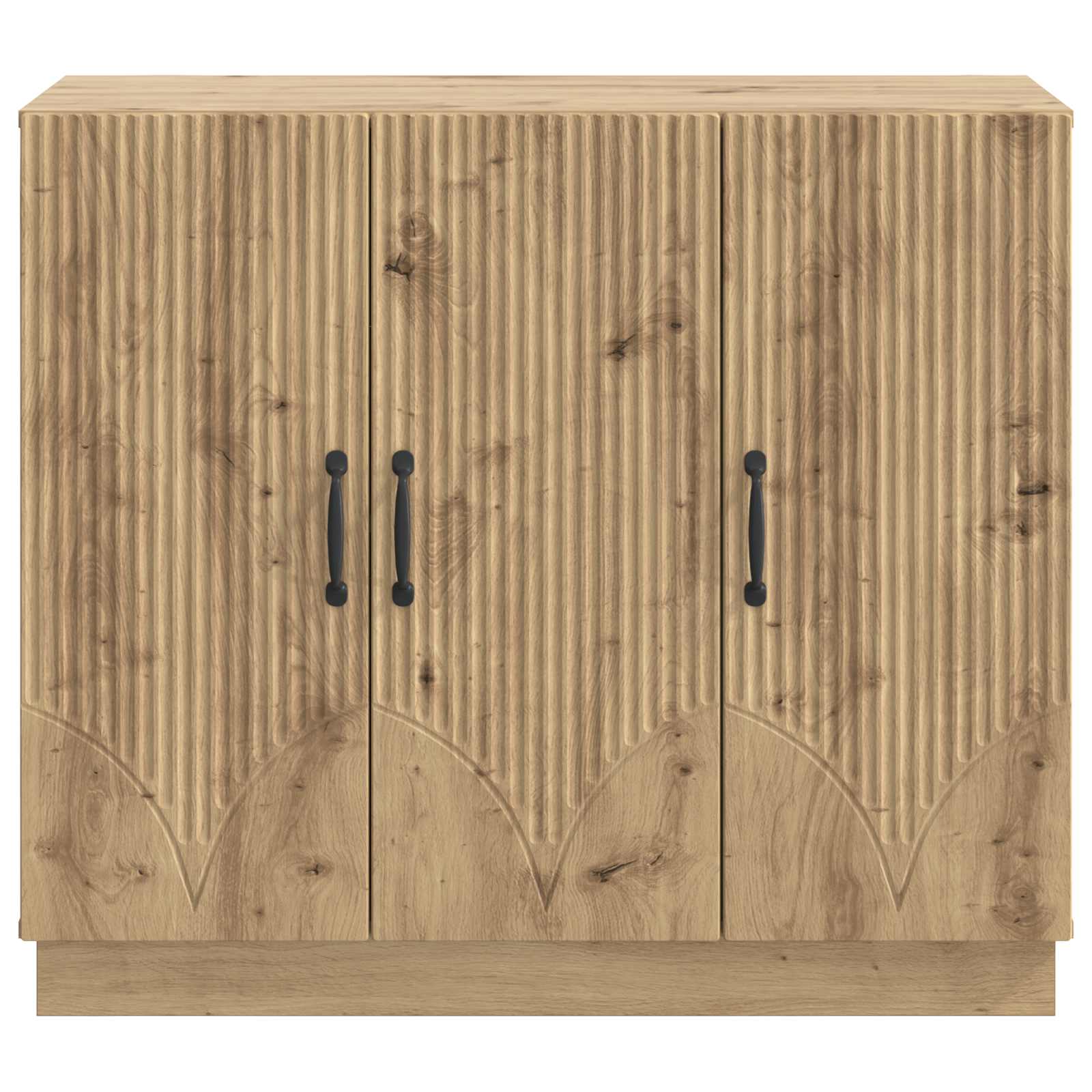 Dressoir Artisanaal eiken 89 x 34,5 x 77 cm Bewerkt hout