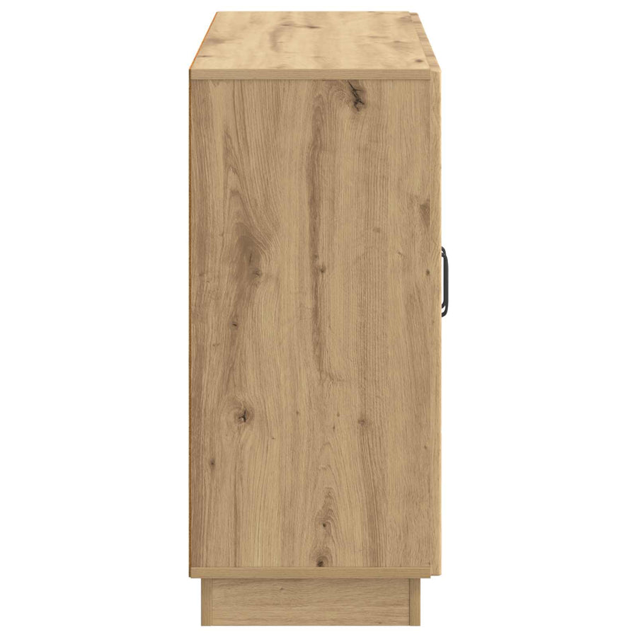 Dressoir Artisanaal eiken 89 x 34,5 x 77 cm Bewerkt hout