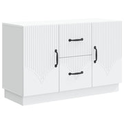Dressoir wit 89x34,5x57 cm bewerkt hout
