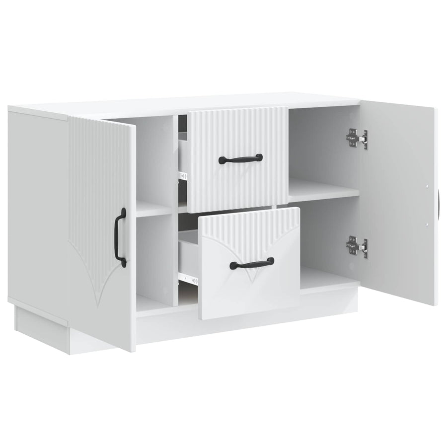 Dressoir met lade Wit 89 x 34,5 x 57 cm Bewerkt hout