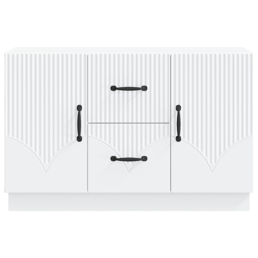 Dressoir met lade Wit 89 x 34,5 x 57 cm Bewerkt hout