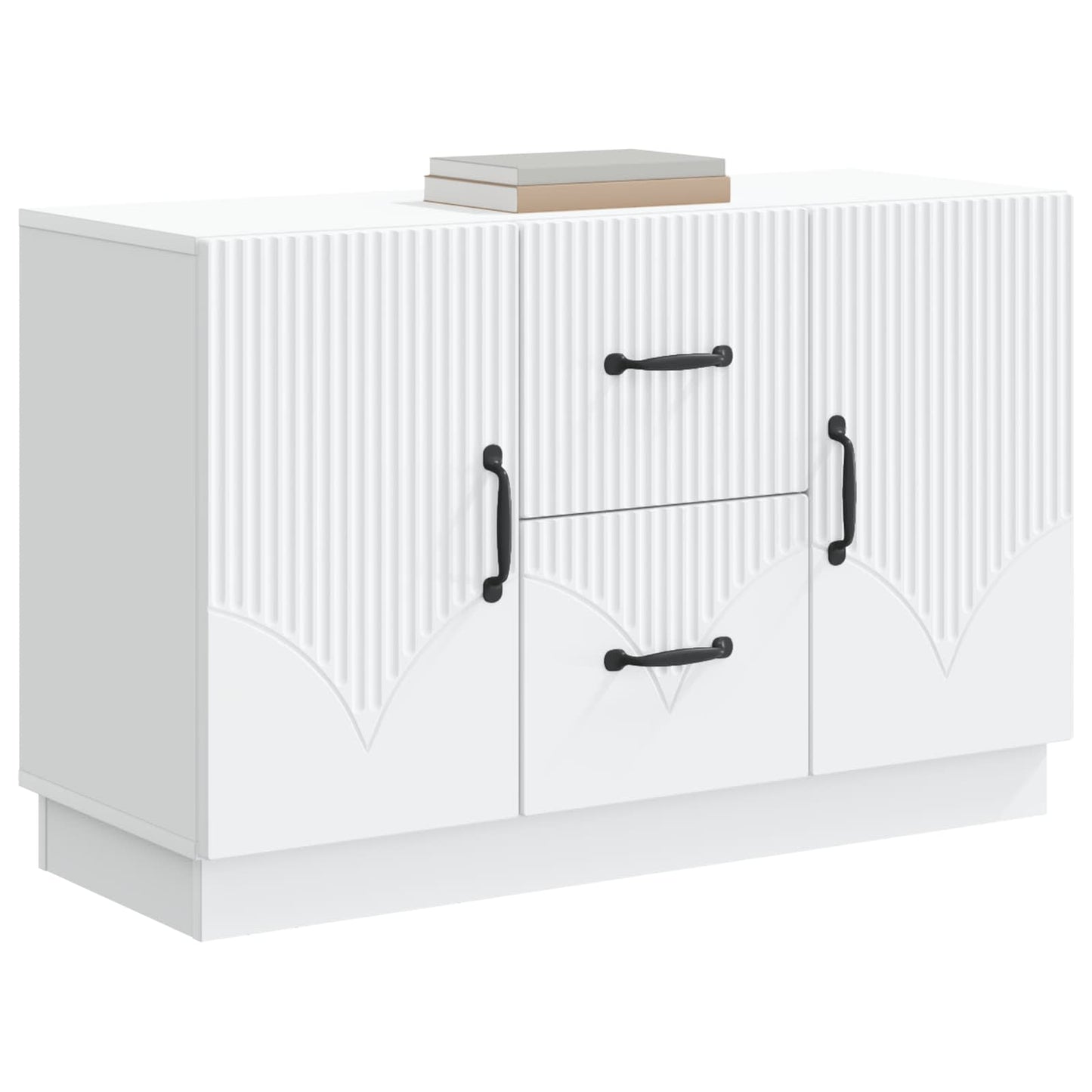 Dressoir met lade Wit 89 x 34,5 x 57 cm Bewerkt hout