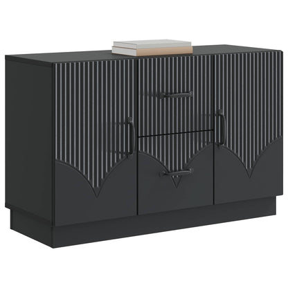 Dressoir met lade Zwart 89 x 34,5 x 57 cm Bewerkt hout