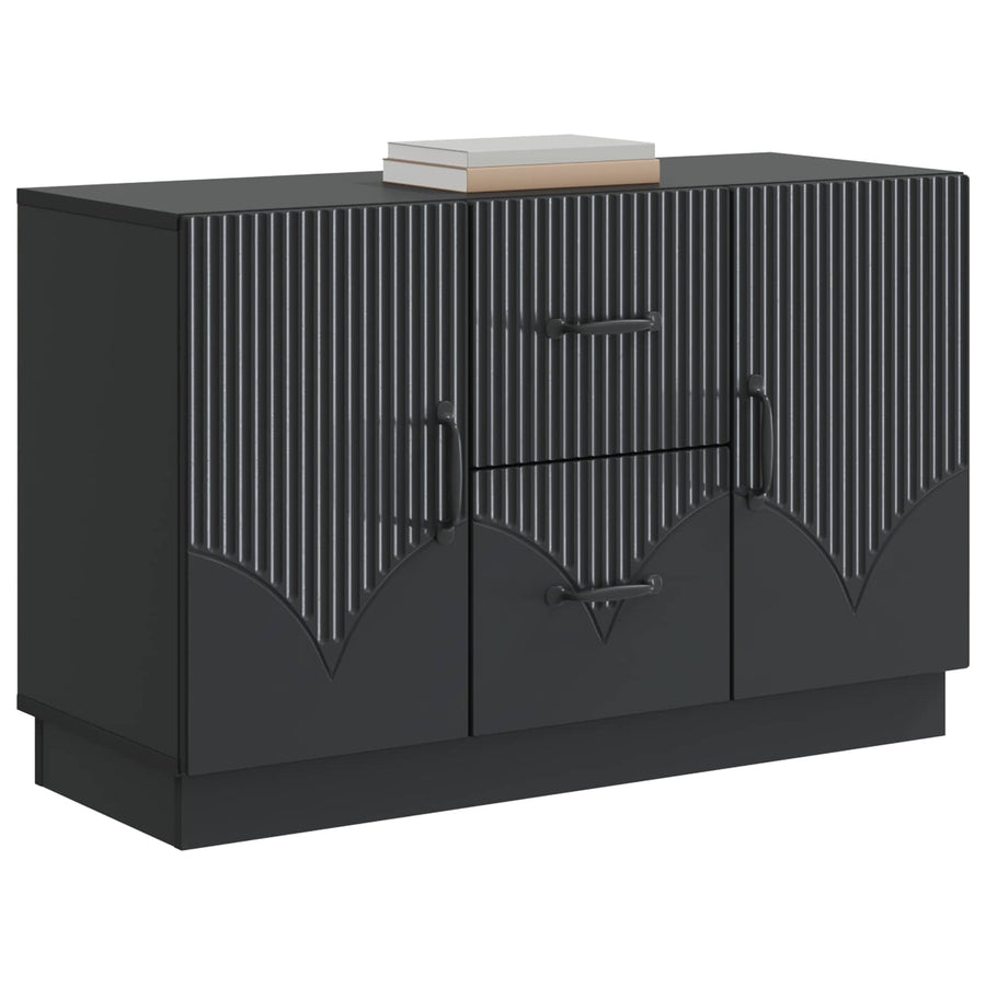 Dressoir met lade Zwart 89 x 34,5 x 57 cm Bewerkt hout