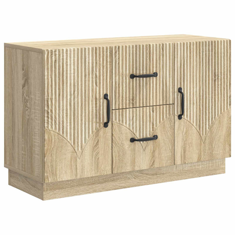 Dressoir met lade Sonoma Eiken 89 x 34,5 x 57 cm Bewerkt hout