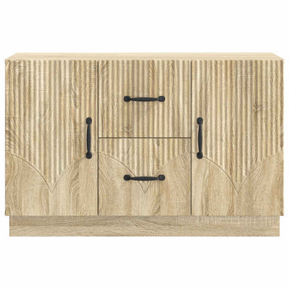 Dressoir met lade Sonoma Eiken 89 x 34,5 x 57 cm Bewerkt hout