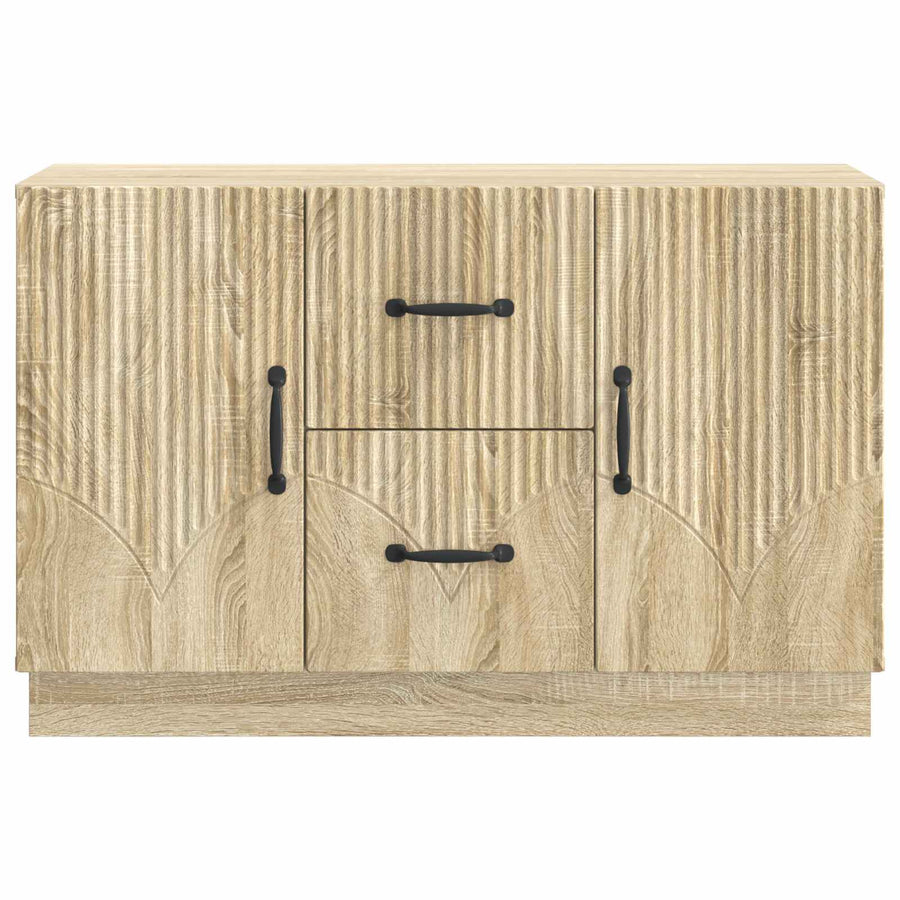 Dressoir met lade Sonoma Eiken 89 x 34,5 x 57 cm Bewerkt hout