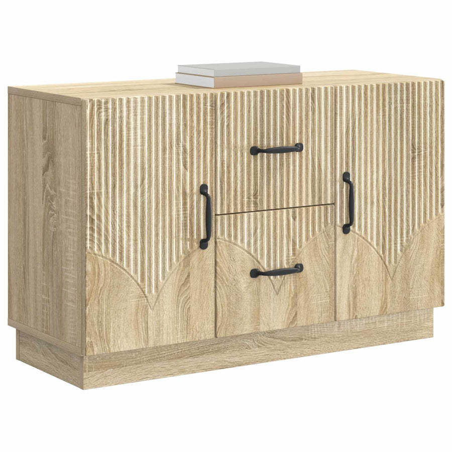 Dressoir met lade Sonoma Eiken 89 x 34,5 x 57 cm Bewerkt hout
