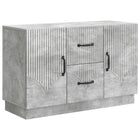 Dressoir betongrijs 89x34,5x57 cm bewerkt hout